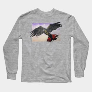 Red Tailed Black Cockatoo Long Sleeve T-Shirt